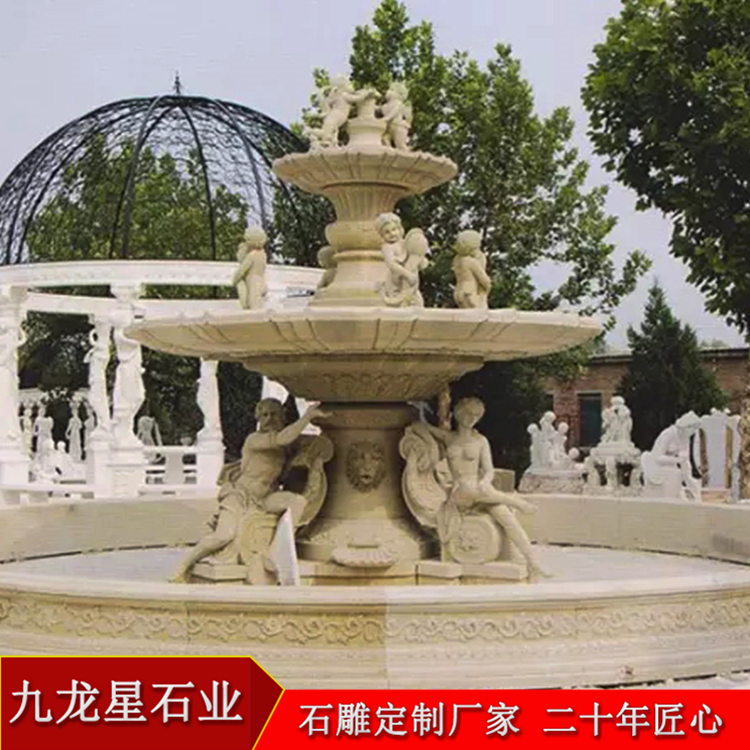 一件石雕噴泉水景_石雕噴泉多少錢