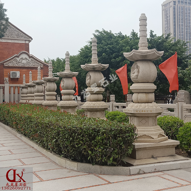 寺院石塔圖片 佛教石雕經幢的寓意