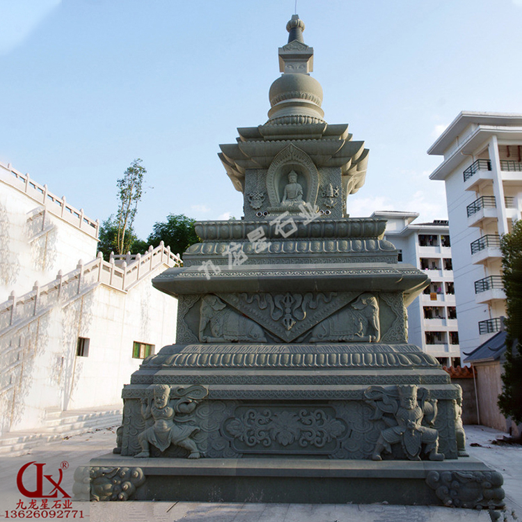 寺院石塔圖片 佛教石雕經幢的寓意