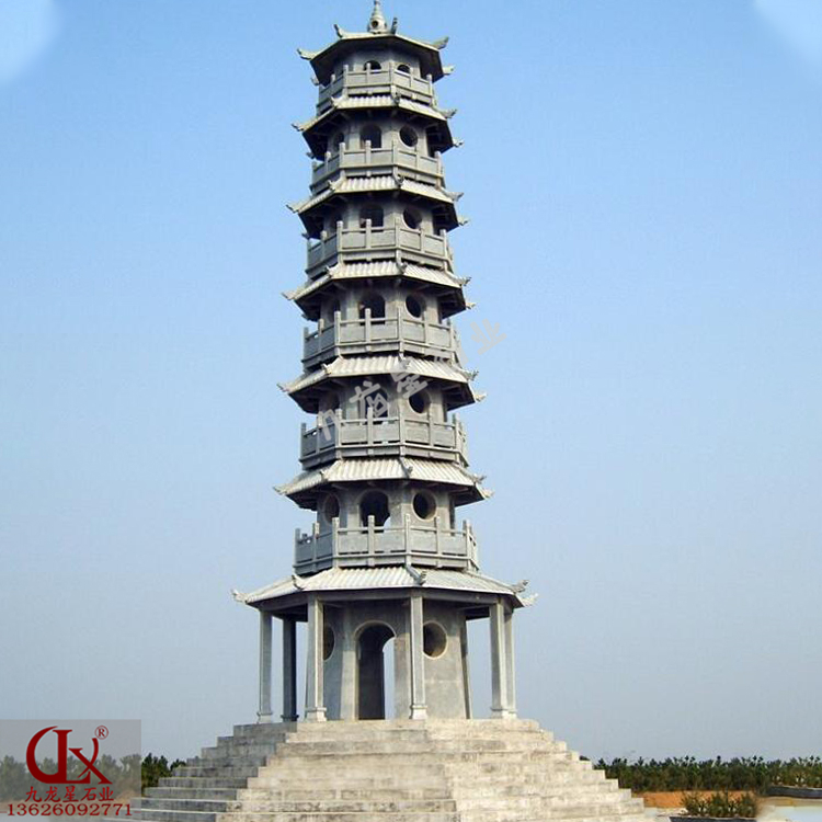 寺院石塔圖片 佛教石雕經幢的寓意