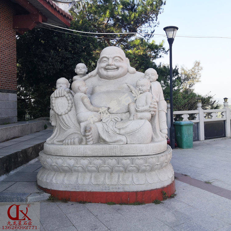 石雕大肚彌勒佛圖片雕刻工藝