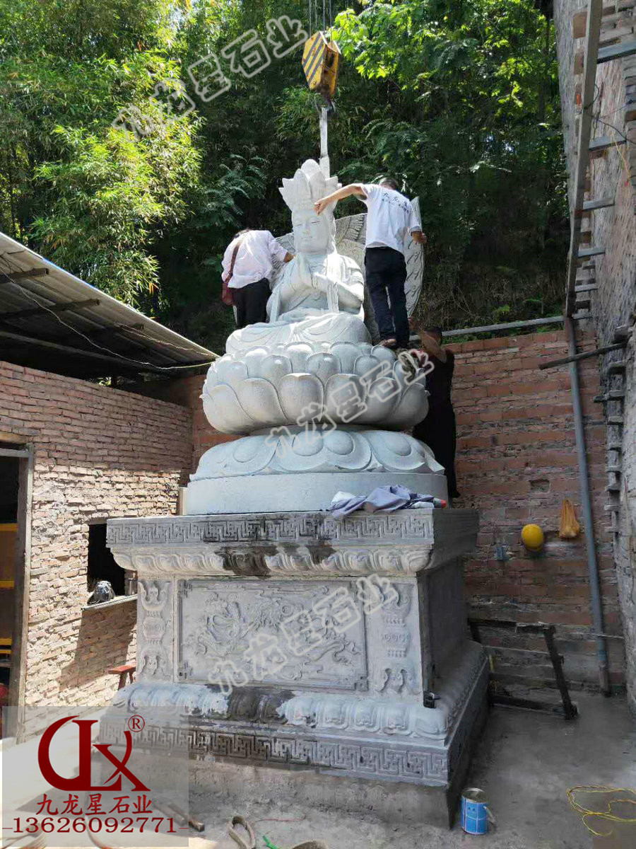 千手觀音石雕像 不含底座3.6米的石雕千手觀音