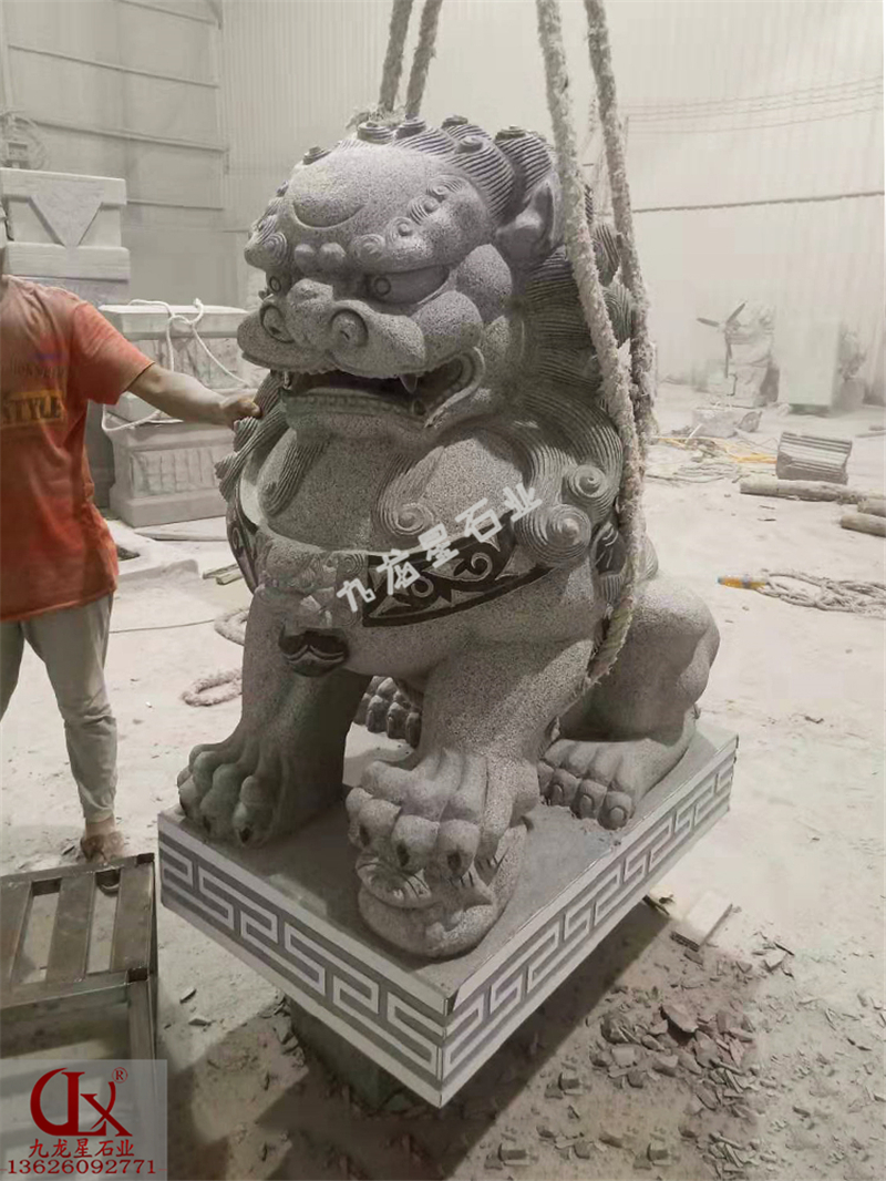 永泰縣人民法院?芝麻黑石雕獅子